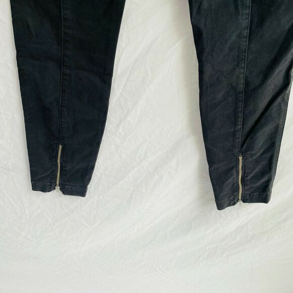 J Brand Byrnes Jeans Skinny Cargo Chrome Charcoal Grey Zipper Ankle Size 26 - Picture 7 of 12